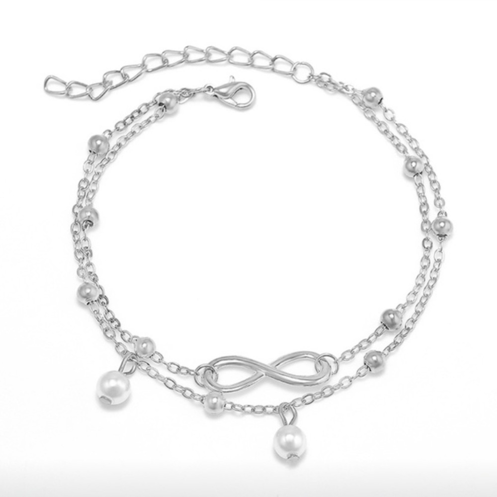 (ONLY ONE AVAILABLE LEFT)925 Silver Ankle Bracelet - Picture 3 of 7